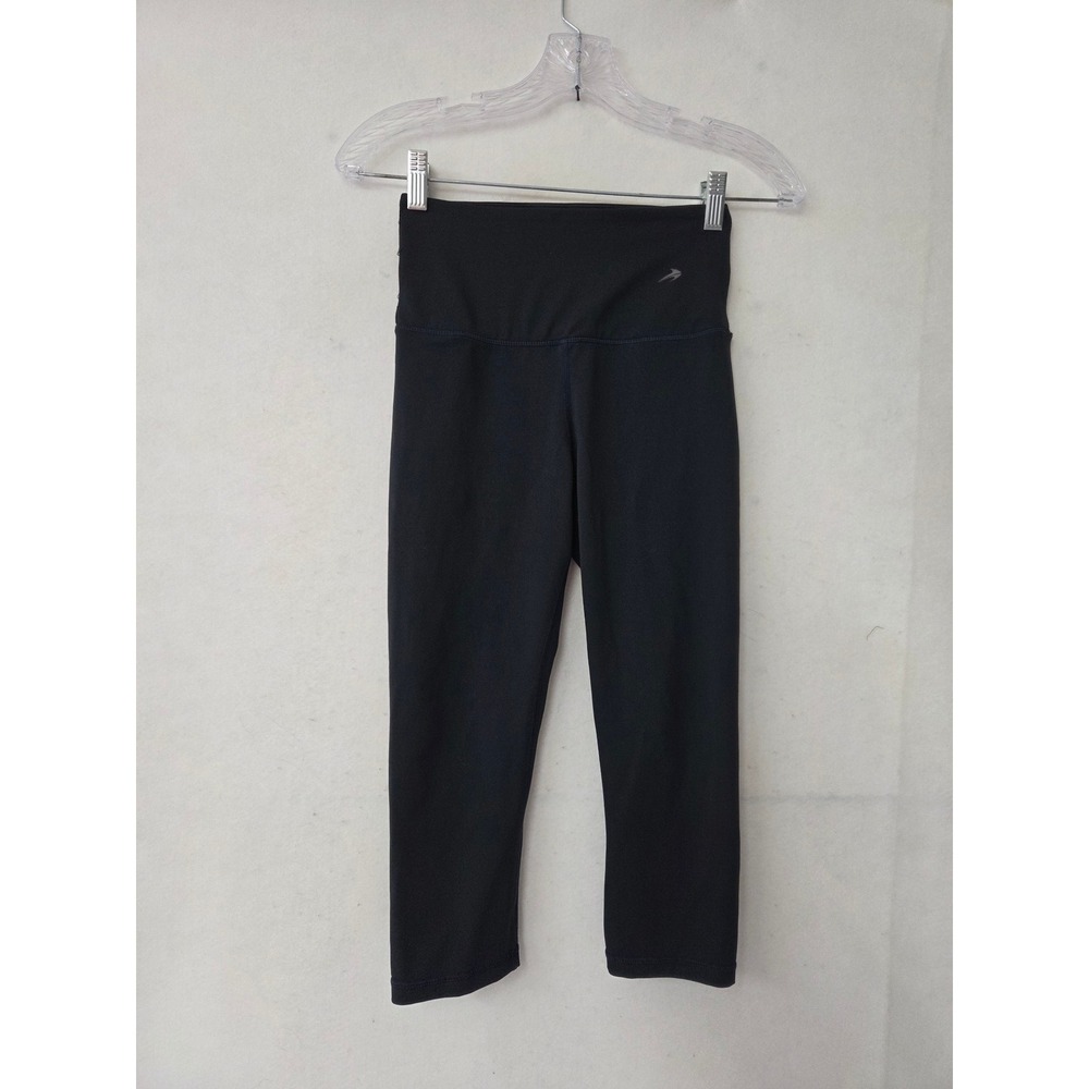 CompressionZ Capri Leggings Womens‎ XS Black High Waisted Workout Athletic Pants